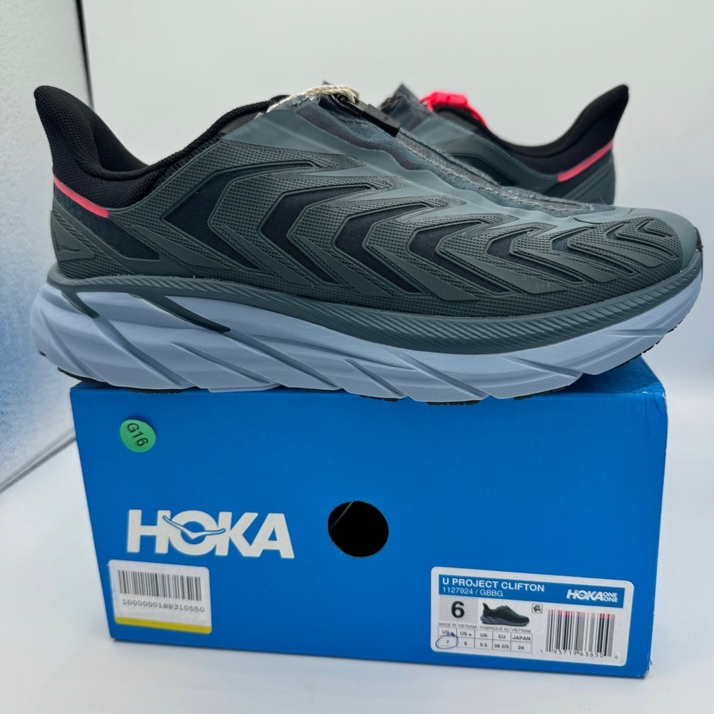 NWT Hoka Project Clifton Goblin Blue Navy GBBG Unisex Sneakers Shoes